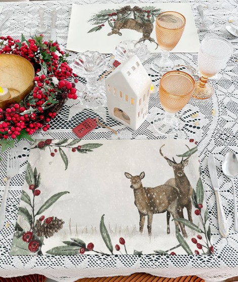 6 Placemat "CHRISTMAS I"