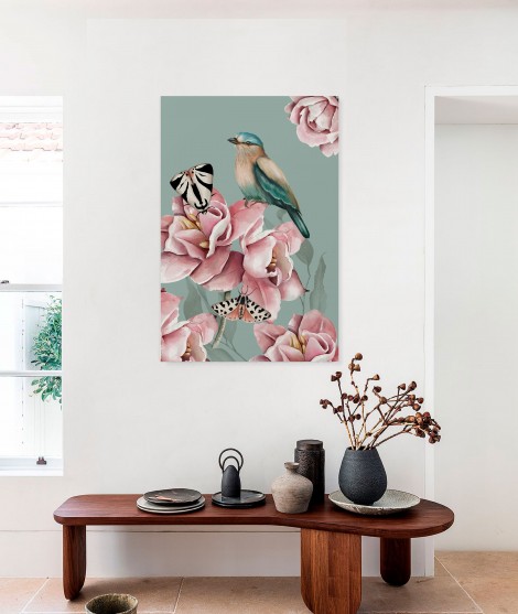 Picture ROSES WITH BIRD