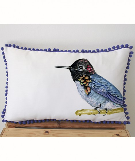 COLIBRÍ AZUL Personalized Cushion