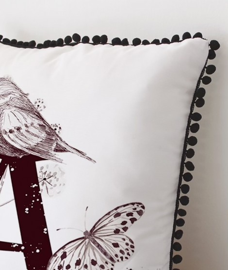 BIRD INICIAL Personalized Cushion