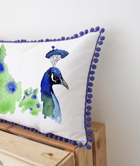 PAVO REAL III Personalized Cushion