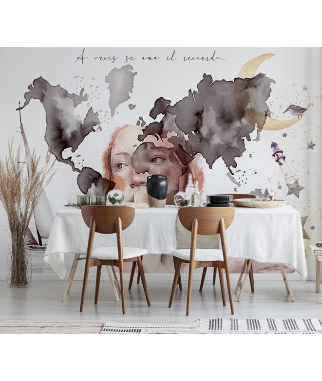 Mapa Mundi Ofelia Wallpaper Murals 4665