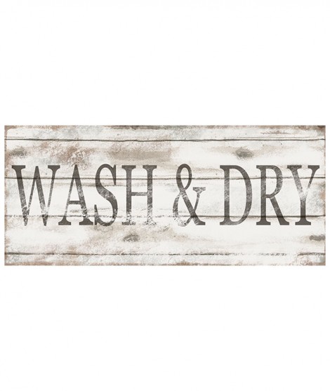 Cartello Decorativo LAUNDRY WASH&DRY
