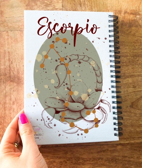 Personalized notebook ESCORPIO