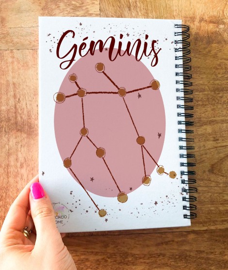 Personalized notebook GÉMINIS